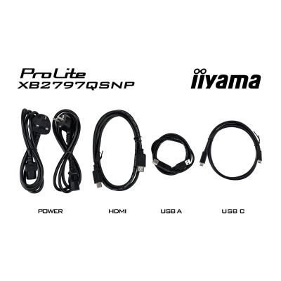 37. iiyama ProLite XB2797QSNP-B1 monitor komputerowy 68,6 cm (27") 2560 x 1440 px Quad HD LED Czarny