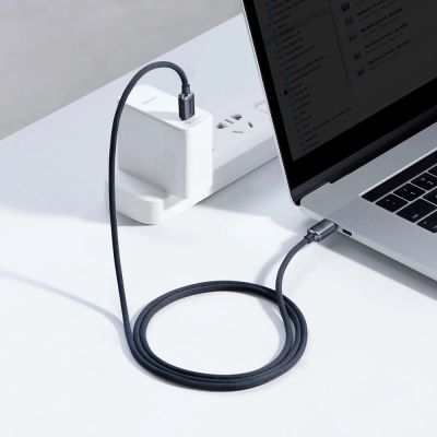10. Kabel Baseus CAJY000601 USB-C - USB-C PD 100W 5A 480Mb/s 1,2m - czarny