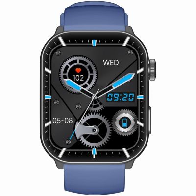 5. Smartwatch Męski GRAVITY GT28-3 Pasek + Bransoleta Granatowo Czarny