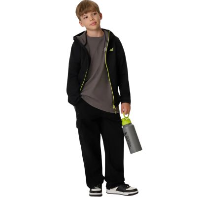 8. Kurtka dla chłopca 4F softshell M598 głęboka czerń 4FJWAW26TSOFM598 20S