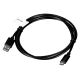 Kabel Lanberg QC 3.0 CA-USBO-20CU-0018-BK (USB 2.0 typu A - USB typu C ; 1,8m; kolor czarny)