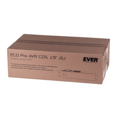 8. Zasilacz UPS EVER ECO Pro 1000 AVR CDS 19" 2U (Rack; 1000VA) (W/EAVRRM-001K00/00)