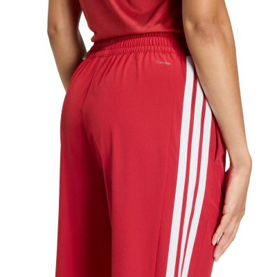5. Spodnie damskie adidas Train Essentials 3-Stripes Woven czerwone KF8554