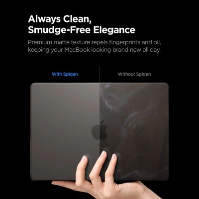 8. Etui Spigen AirSkin na MacBook Pro 14" 2021 / 2023 / 2024 / 2025 / 2026 - półprzezroczyste