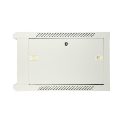 6. Extralink Szafa rack 6U 600x600 ASP Szara montowana na ścianie, drzwi blaszane pełne