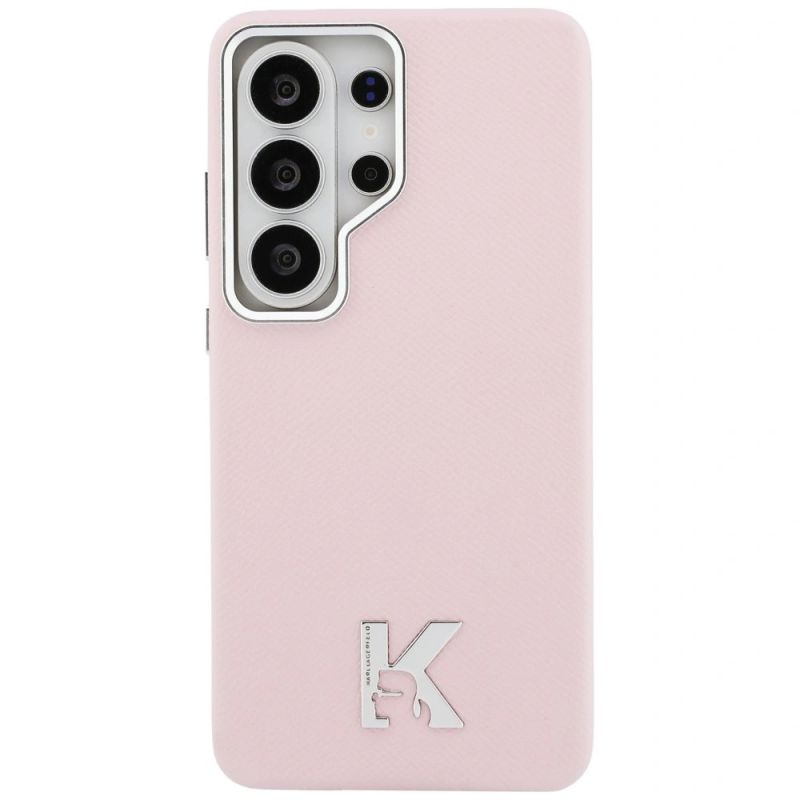 3. Etui Karl Lagerfeld K Metal Logo MagSafe na Samsung Galaxy S26 Ultra - różowe