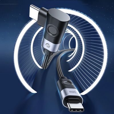 5. Kabel kątowy Orico CW240 USB-C do USB-C PD 240 W 1 m - czarny