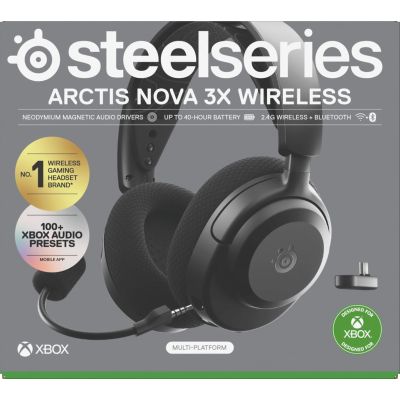 10. Słuchawki Steelseries Arctis Nova 3X Wireless for Xbox, czarne