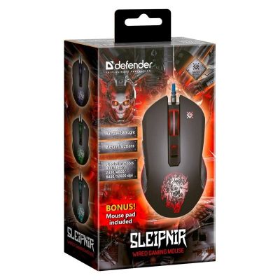 6. DEFENDER MYSZ GM-927 SLEIPNIR OPTIC 12800dpi 6P