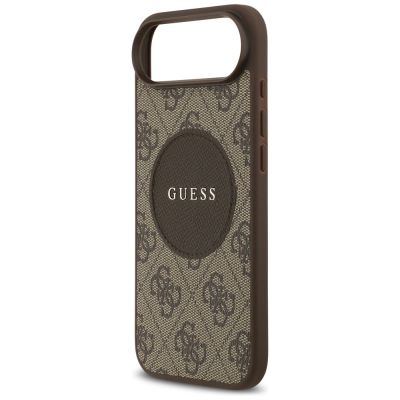 6. Etui Guess 4G Circle Classic Logo MagSafe na iPhone Air - brązowe