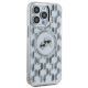 4. Etui Karl Lagerfeld IML Monogram Karl & Choupette Head MagSafe na iPhone 15 Pro Max - przezroczyste