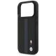 6. Etui BMW M Perforated Stripe Logo MagSafe na iPhone 17 Pro - niebieskie