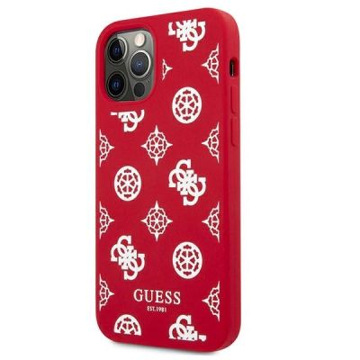 2. Etui Guess Peony Collection na iPhone 12 Pro Max - czerwone