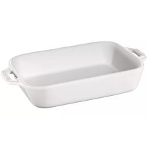 Prostokątny półmisek ceramiczny STAUB 40511-151-0 - biały 4.5 ltr