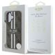 16. Etui Guess 4G Printed Stripes MagSafe na iPhone 16 - brązowe