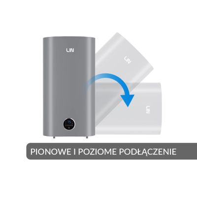 2. Bojler elektryczny LIN LIFVD1SMGY 100L UNIVERSAL szary WiFi