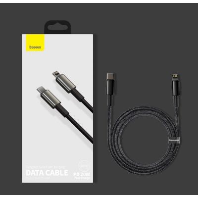 18. Kabel Baseus CATLWJ-A01 Lightning - USB-C PD 20W 480Mb/s 2m - czarny