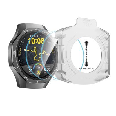 2. Szkło hartowane Tech-Protect Easy Set+ 2-pack na Huawei Watch GT 5 Pro 46 mm - przezroczyste