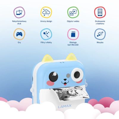 6. Aparat fotograficzny dla dzieci LAMAX InstaKid2 Plus, blue