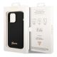 8. Etui Guess Silicone Vintage Gold Logo na iPhone 14 Pro Max - czarne