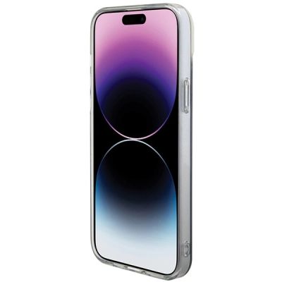 5. Etui Guess IML Iridescent MagSafe na iPhone 15 Pro - czarne
