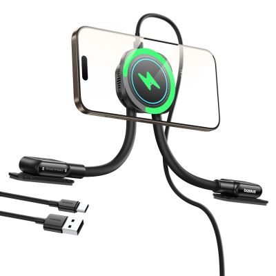 2. Uchwyt Baseus PrimeTrip C03sPro samochodowy na deskę rozdzielczą z ładowarką indukcyjną przyklejany - czarny