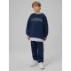 Bluza dresowa loose bez kaptura chłopięca 4F 4FJRSS26TSWSM2635-31S