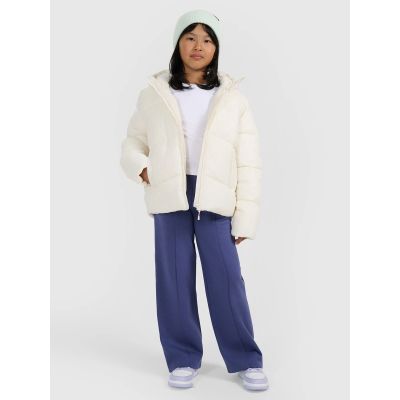 7. Kurtka puchowa z wypełnieniem syntetycznym dziewczęca 4F 4FJRAW25TDJAF0825-10S