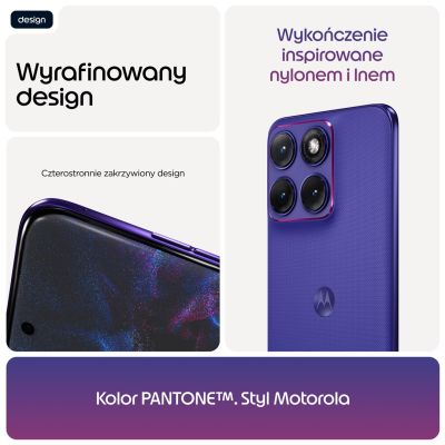 11. Motorola edge 70 fusion 17,2 cm (6.78") Dual SIM Android 16.0 5G USB Type-C 8 GB 256 GB 5200 mAh Fioletowy