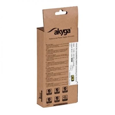 3. Zasilacz Akyga AK-ND-42 do notebooka (20 V; 4,5 A; 90W; Slim Tip, Square yellow )