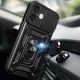 5. Etui Hybrid Armor Camshield na iPhone 16 Plus pancerne z osłoną na aparat z podstawką - czarne