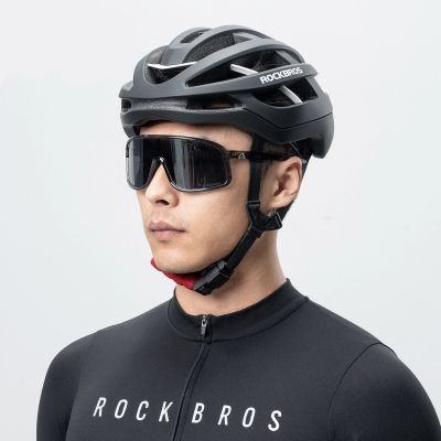 4. Kask rowerowy Rockbros HC-58BK-M 55-58 cm - czarno-szary