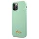 2. Etui Guess Metal Logo Script na iPhone 12 Pro Max 6,7" - zielone