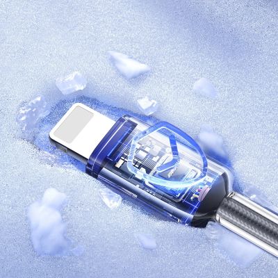 13. Kabel Joyroom S-A42 Crystal-Clear Series 3A USB-A - Lightning 1,2m - czarny