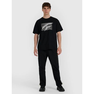 3. T-shirt regular z nadrukiem męski F 4FRAW25TTSHM3259-20S