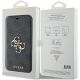 7. Etui Guess 4G Metal Logo na iPhone 15 Pro - szare