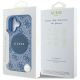 8. Etui Guess 4G Circle Classic Logo MagSafe na iPhone 16 - niebieskie