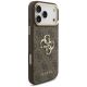 4. Etui Guess 4G Big 4G Classic Logo Big Strap Metal Buttons na iPhone 18 Pro Max / 17 Pro Max - brązowe