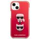 3. Etui Karl Lagerfeld Karl&Choupette Head na iPhone 13/ 14 / 15 - czerwone