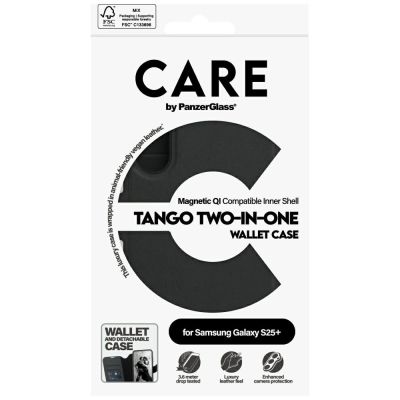 5. Etui CARE by PanzerGlass Feature Tango 2w1 Wallet do Samsung Galaxy S25+ - czarny