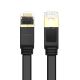 3. Ugreen płaski kabel przewód internetowy sieciowy Ethernet patchcord RJ45 Cat 7 STP LAN 10 Gbps 3 m czarny (NW106 11262)