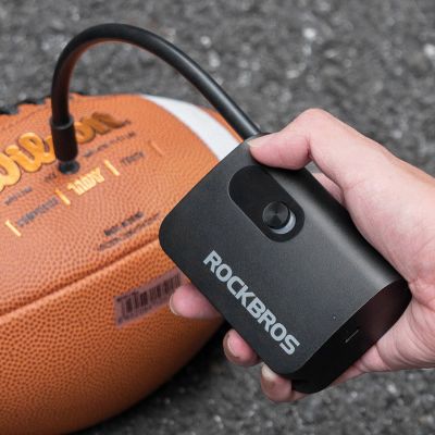 10. Pompka akumulatorowa Rockbros L1 Mini 70 psi kompresor długość węża 200 mm Schrader - czarna