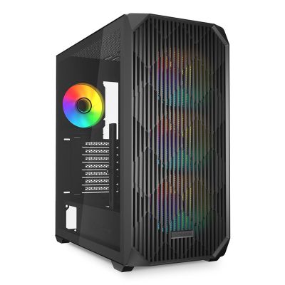 Obudowa komputerowa Sharkoon AK3 RGB Czarne Szkło Hartowane