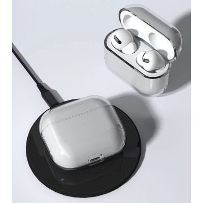 3. Etui do AirPods 2 / AirPods 1 sztywny mocny pokrowiec na słuchawki przezroczysty (case A)