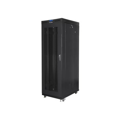 4. LANBERG SZAFA STOJĄCA RACK 19" 42U 800X1000 DRZWI PERFOROWANE LCD CZARNA FF01-8042-23BL (FLAT PACK)