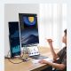 8. HUB Baseus PortalJoy Series 13w1 USB-C - 2x HDMI / DP / VGA / USB-A 3.1 / USB-C 3.1 / USB-A 2.0 / PD / RJ45 / SD / TF / AUX - szary
