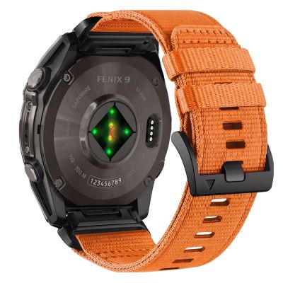 2. Pasek Tech-Protect Nylon Classic na Garmin Fenix 5X / 5X Plus / 6X / 6X Pro / 7X / 8 / 8 Pro / 9 / 9 Pro (51 mm) - pomarańczowy