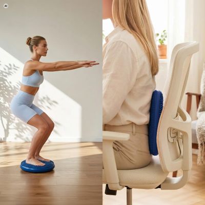 15. Poduszka balansowa dwustronna z pompką Spokey FIT SEAT