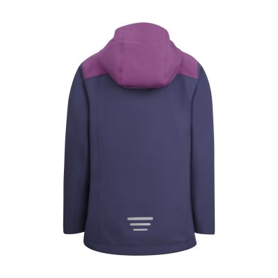 2. Kurtka przeciwdeszczowa dziecięca dla dziewczynki Trollkids Girls Bergen Jacket violet blue/mallow pink (611-111)