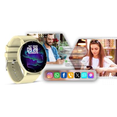 8. Smartwatch GIEWONT Ecru GW120-6
